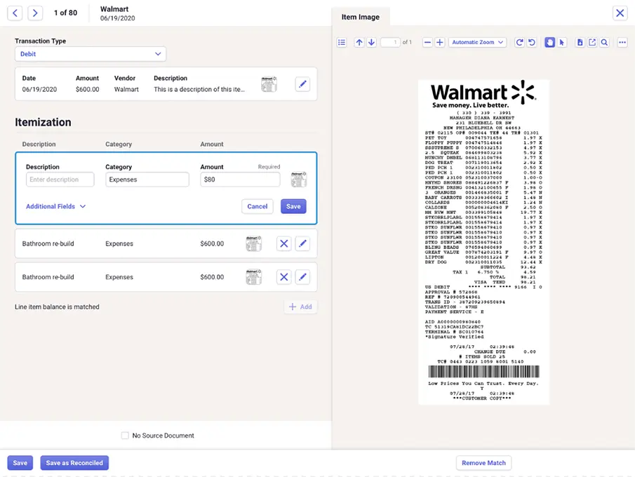 How much does bookkeeping cost? Screenshot of Neat's small business bookkeeping software.